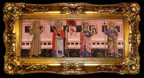 framed  Bartolommeo Caporali St.Luke and the Apostle Jacob the Elder, ta009-2